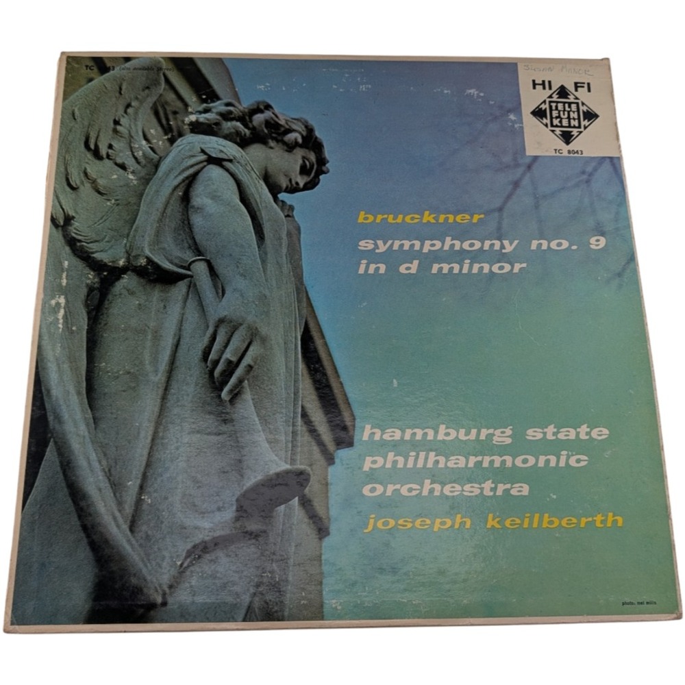 Bruckner Symphony No 9 Keilberth 1961 US Mono Telefunken TC 8043 LP VG/G+